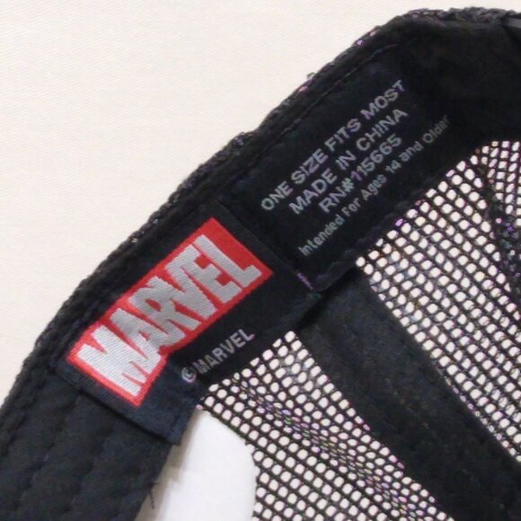 Marvel Punisher Camouflage Mesh Trucker Hat Cap Bioworld Comic Skull Logo NWT - Picture 6 of 6